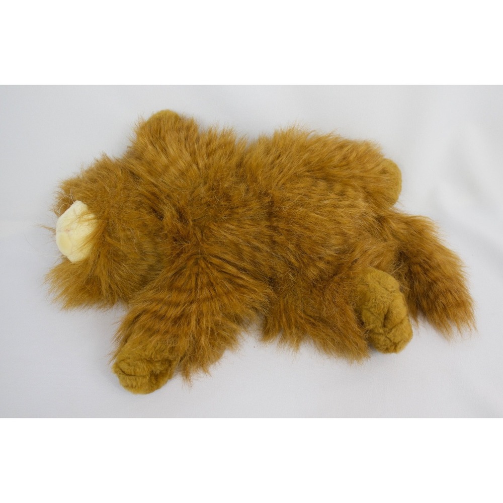 Vintage Animal Alley Maine Coon Cat Blue Eyes Long Hair Fluffy Stuffed Plush 19" - Picture 8 of 9
